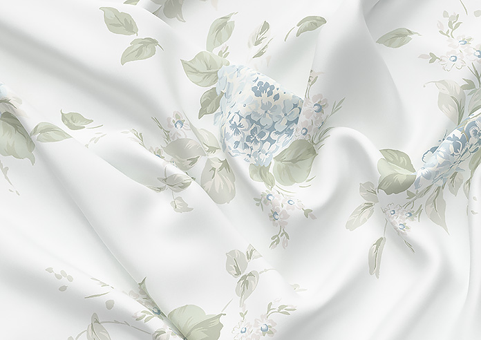 Shabby Chic by Rachel Ashwell Belle Hydrangea, Duck Egg - Roman Blind - Image 4